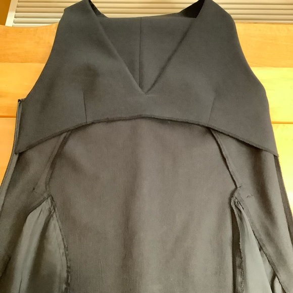 BABATON Louie Black Crepe Deep V-Neck Sheath Dress Size 4 - Picture 10 of 14